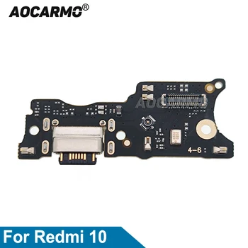 Aocarmo для Redmi 10 USB-порт для зарядки, док-станция для зарядного устройства, шлейф для ремонта
