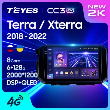 TEYES CC3 2K для Nissan Terra Xterra 2018-2022 Автомобильный радиоприемник мультимедийный видеоплеер Навигация стерео GPS Android 10 без 2din 2 din dvd