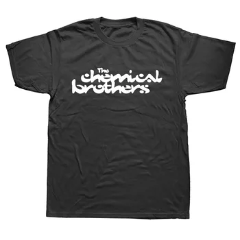 The Chemical Brothers На день рождения, забавные модные футболки с рисунком унисекс, Новые хлопковые футболки с коротким рукавом, футболка Harajuku с круглым вырезом.