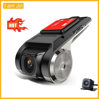 Автомобильный видеорегистратор 1080P Full HD Android Dashcam Blackbox ADAS с петлевой записью ночного видения, видеомагнитофон для водителя Высокого качества