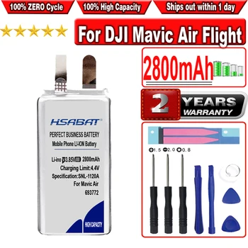 Аккумуляторная батарея HSABAT 2800mah 693772 703773 для DJI Mavic Air Flight (требуется сварка)