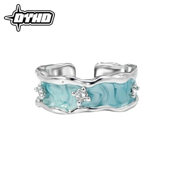 Женское кольцо с индивидуальной простой и модной текстурой, кольцо с открытым ртом, подарок подруге, украшения для подруг.