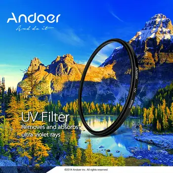 Защита объектива с УФ-ультрафиолетовым фильтром Andoer 67 мм для цифровой зеркальной камеры Canon Nikon