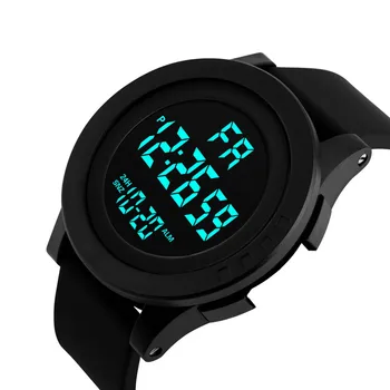 Модные уличные электронные часы для мужчин с дисплеем даты недели будильником Светодиодные цифровые спортивные часы водонепроницаемым ремешком для наручных часов Relogio