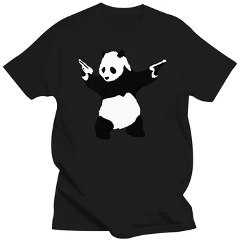 Мужская футболка Banksy Panda With Guns, Женская футболка