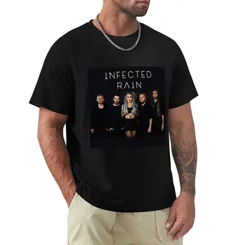 Футболка Infected Rain itoceesho, однотонная футболка, футболки больших размеров, черные футболки для мужчин