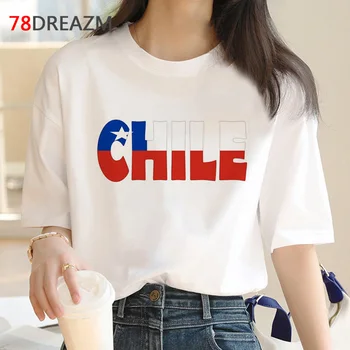 футболка Чили мужская белая футболка harajuku винтажная футболка с принтом Улззанг, футболки tumblr
