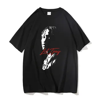 Футболки с графическим принтом в стиле рэппер, мужская Женская модная футболка в стиле хип-хоп, мужская черная футболка из чистого хлопка с коротким рукавом
