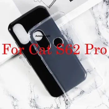 Черный чехол для телефона из ТПУ для Caterpillar Cat S62 Pro Case Силиконовая Мягкая Задняя крышка для Cat S62Pro На корпусе телефона CatS62 Pro Case